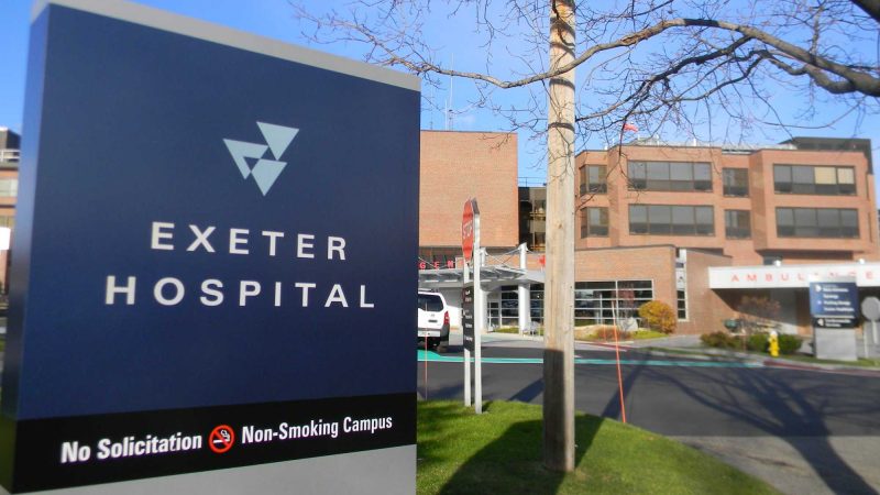 Exeter Hospital Sign